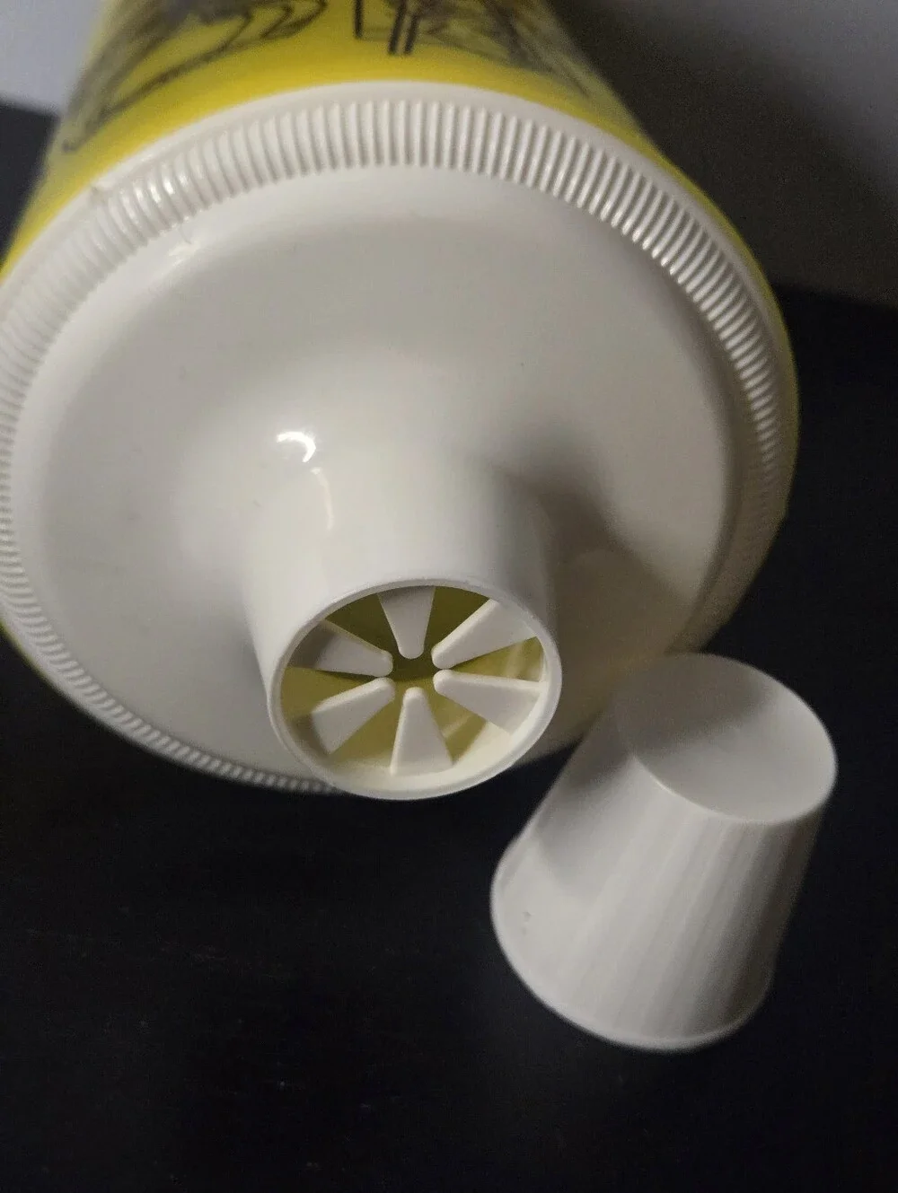 Vintage MCM 1960s Yellow Cocktail Shaker w Cap+ Strainer + Cocktail Recipes